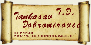 Tankosav Dobromirović vizit kartica